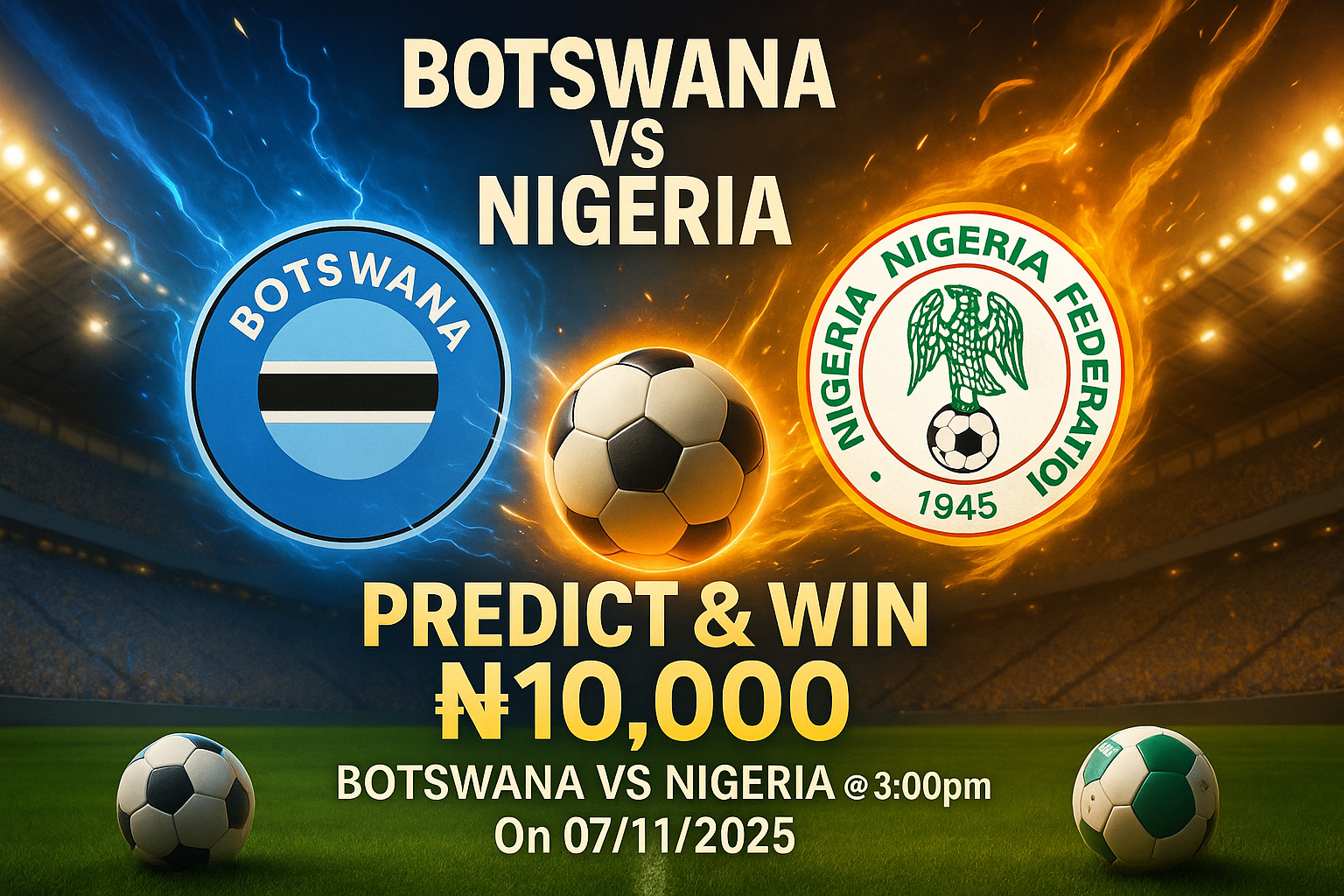 PREDICT And WIN ₦10,000 Between Botswana vs Nigeria Who Will Win?